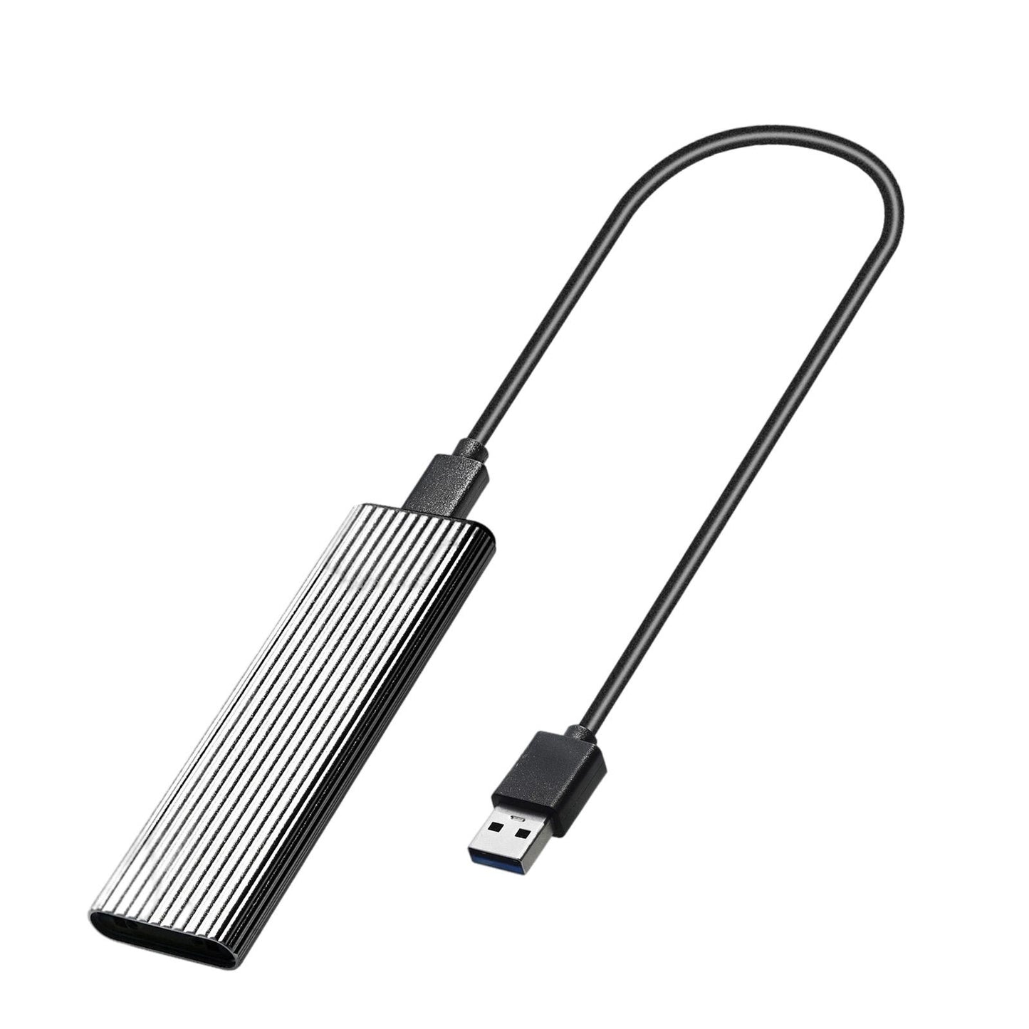 USB 3.0 to NGFF M.2 B Key SSD External Enclosure Case Cover Adapter Silver