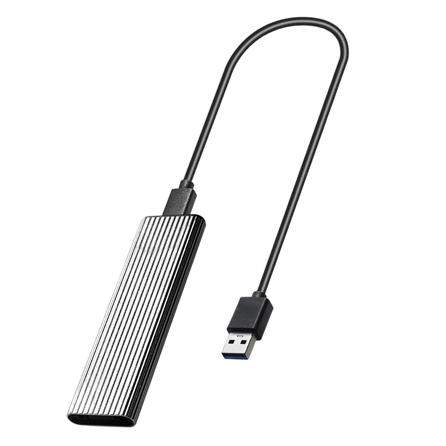 USB 3.0 to NGFF M.2 B Key SSD External Enclosure Case Cover Adapter Silver