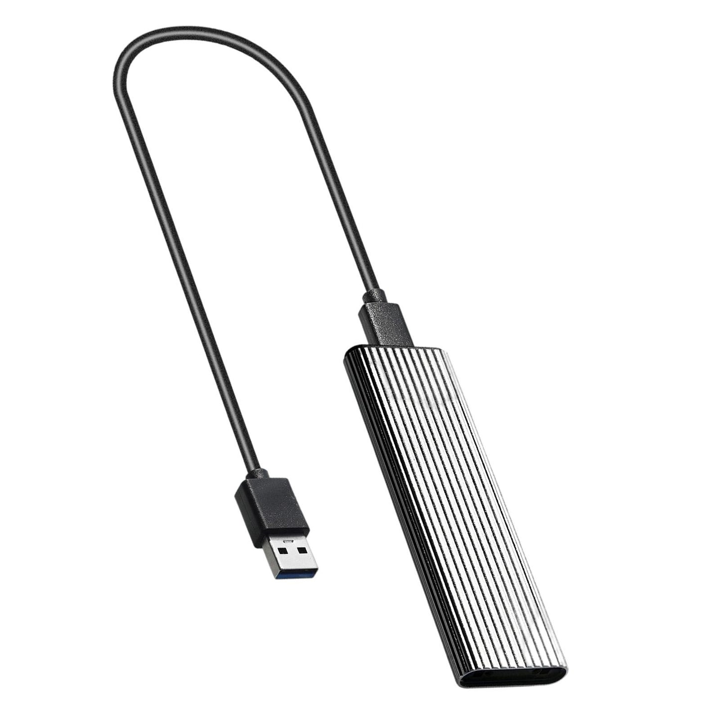 USB 3.0 to NGFF M.2 B Key SSD External Enclosure Case Cover Adapter Silver