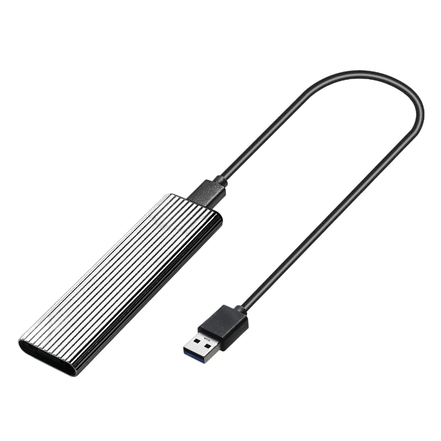 USB 3.0 to NGFF M.2 B Key SSD External Enclosure Case Cover Adapter Silver
