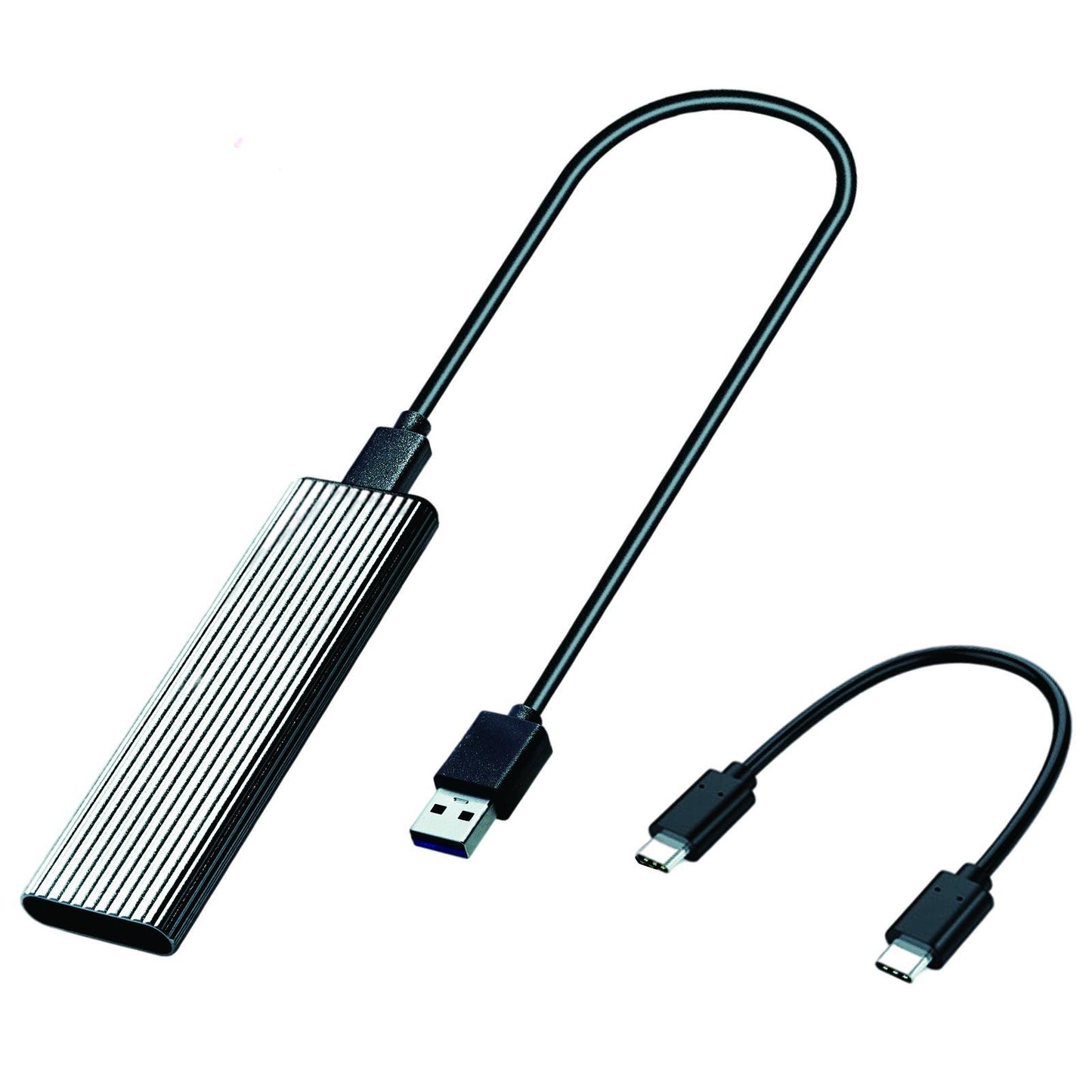 External M.2 to USB 3.1 Enclosure Adapter for 2230/42/60/80 NVMe SSD Silver