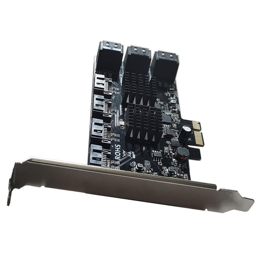 10Ports 6Gbps PCI Express PCI-E to SATA3.0 Expansion Card 8X 16X for Linux