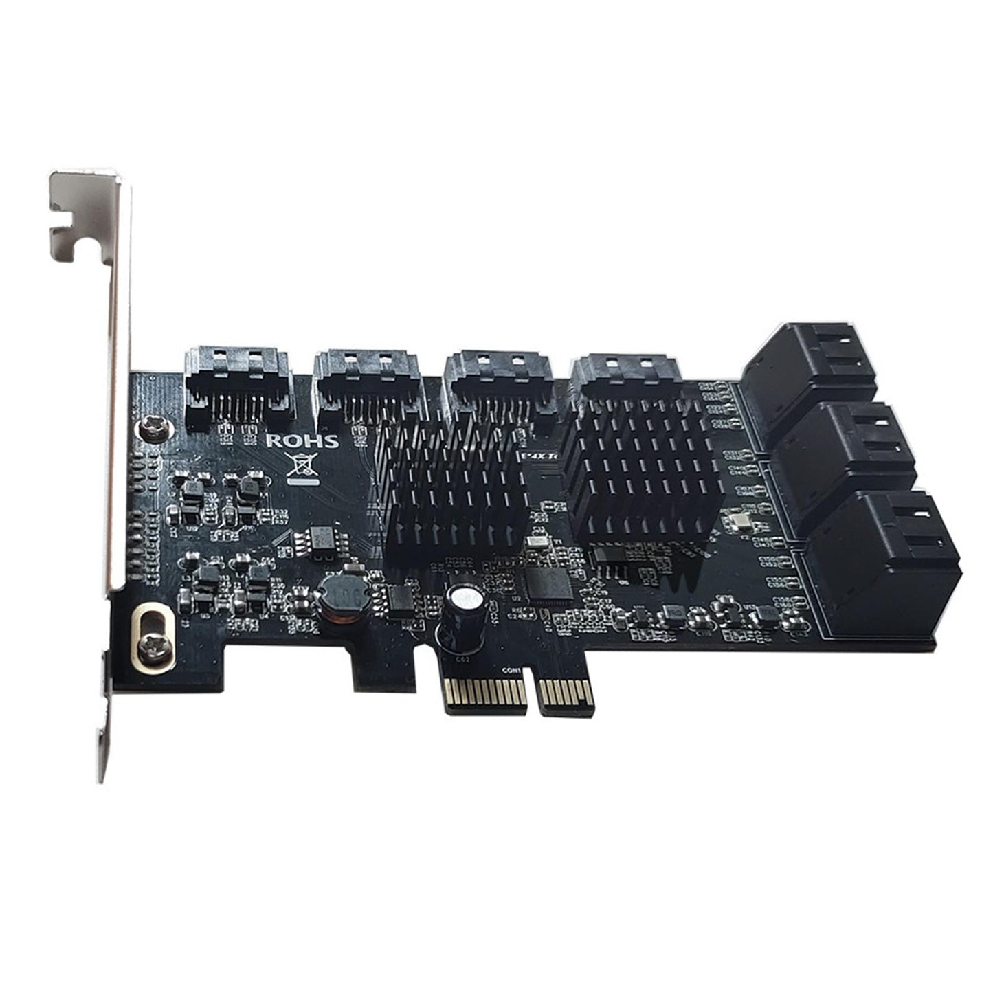 10Ports 6Gbps PCI Express PCI-E to SATA3.0 Expansion Card 8X 16X for Linux