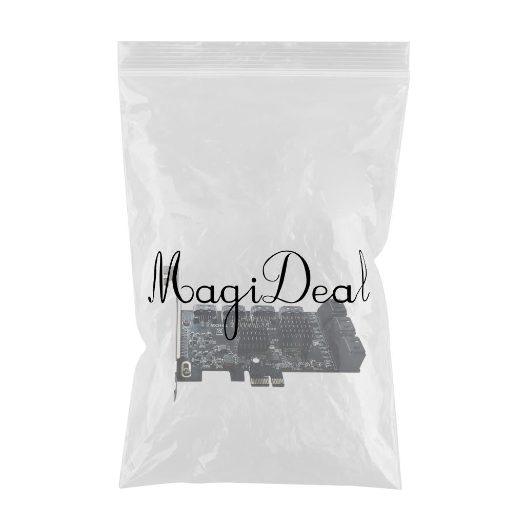 10Ports 6Gbps PCI Express PCI-E to SATA3.0 Expansion Card 8X 16X for Linux