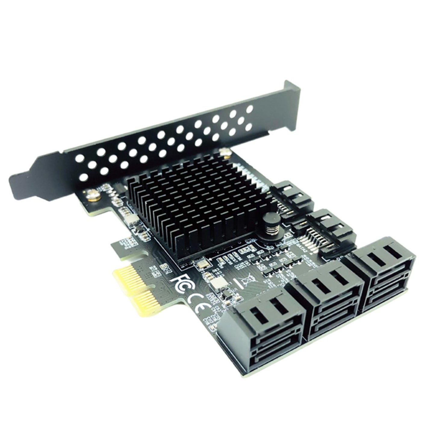 8-Port PCI-E to SATA 3.0 Expansion Card Adapter 6Gbps for Desktop PC 1pc