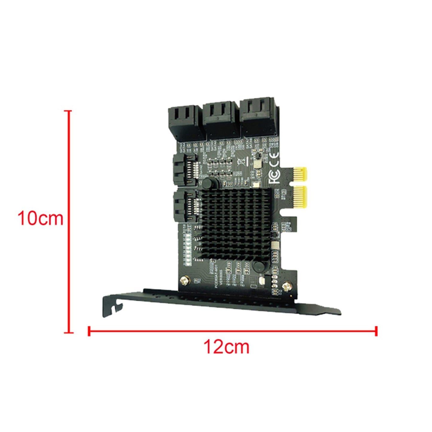 8-Port PCI-E to SATA 3.0 Expansion Card Adapter 6Gbps for Desktop PC 1pc