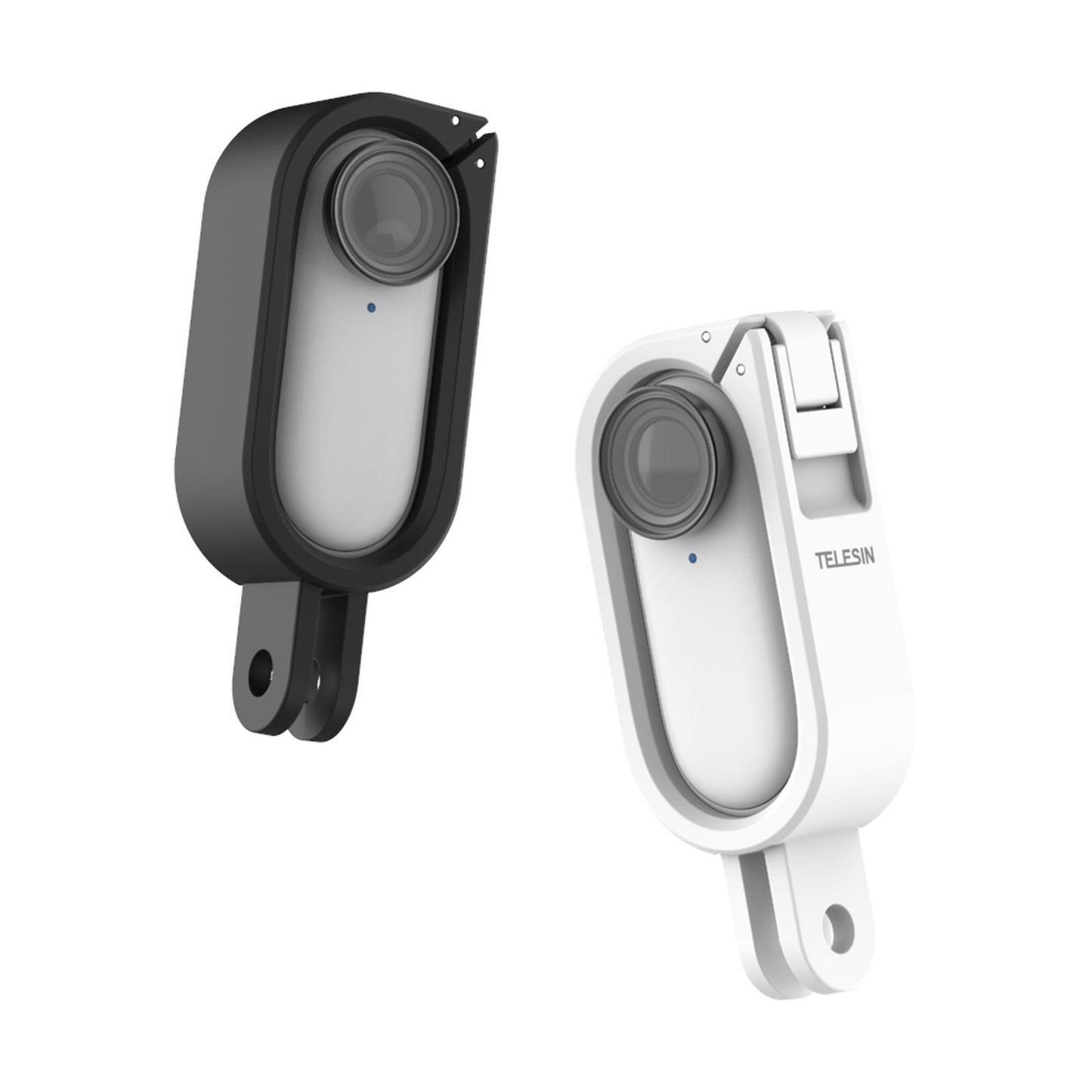 Mount Frame Camera Holder with 1/4 Thread Adapter for Insta360 Go2 White"