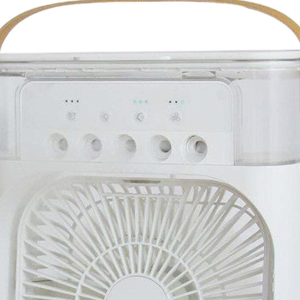 Portable Air Conditioner Fan Personal Air Cooler Desk Cooling Fan White