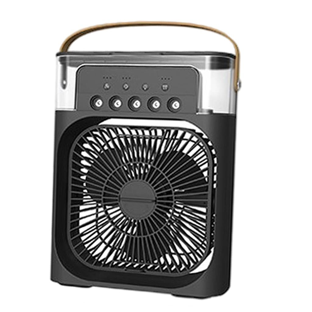 Portable Air Conditioner Fan Personal Air Cooler Desk Cooling Fan Black