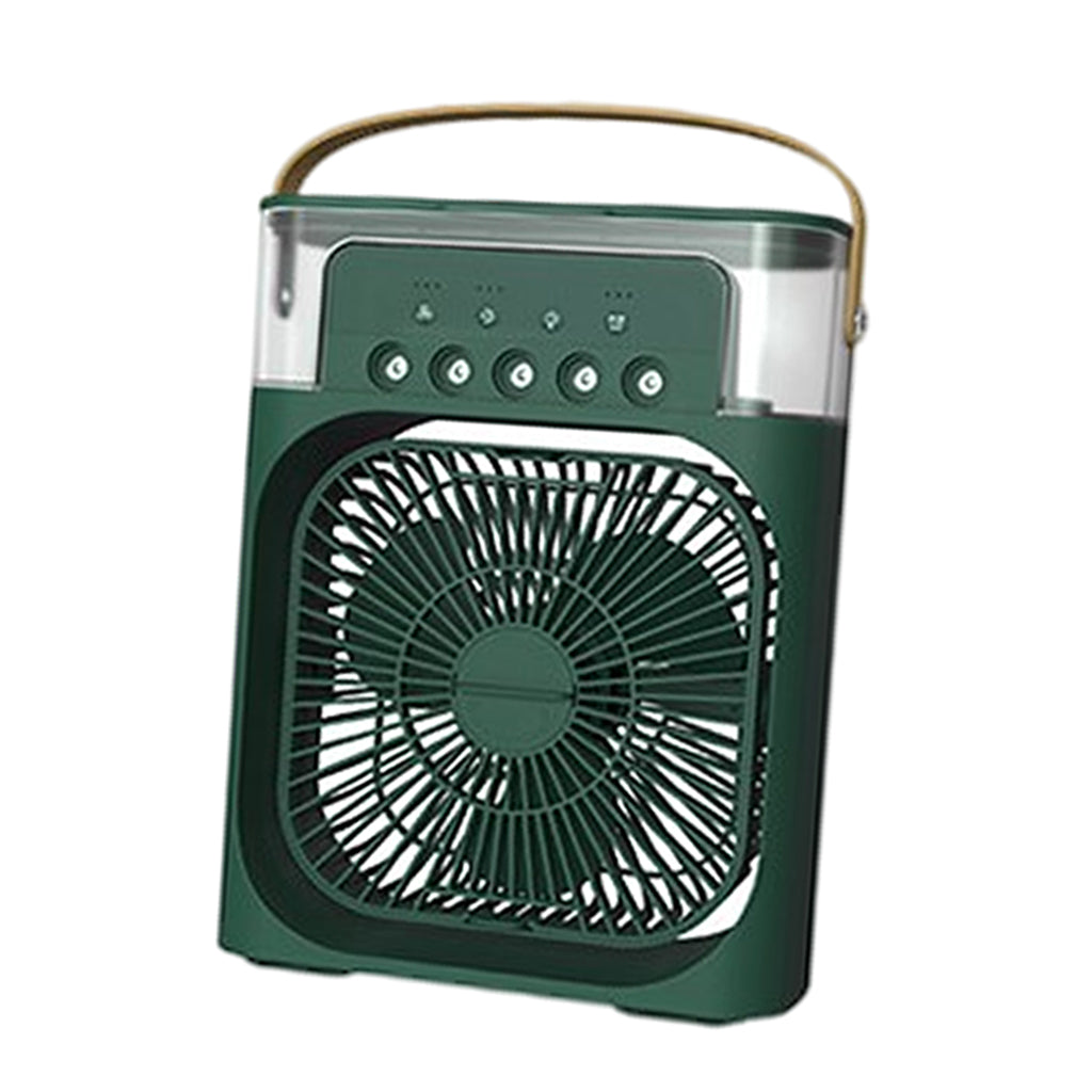 Portable Air Conditioner Fan Personal Air Cooler Desk Cooling Fan Green
