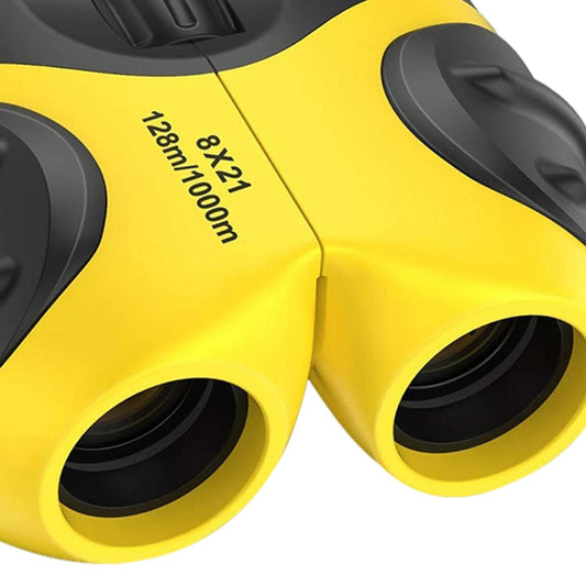 Plastic Kids Binoculars Hiking Camping Telescope Game Entertainment Children Yellow