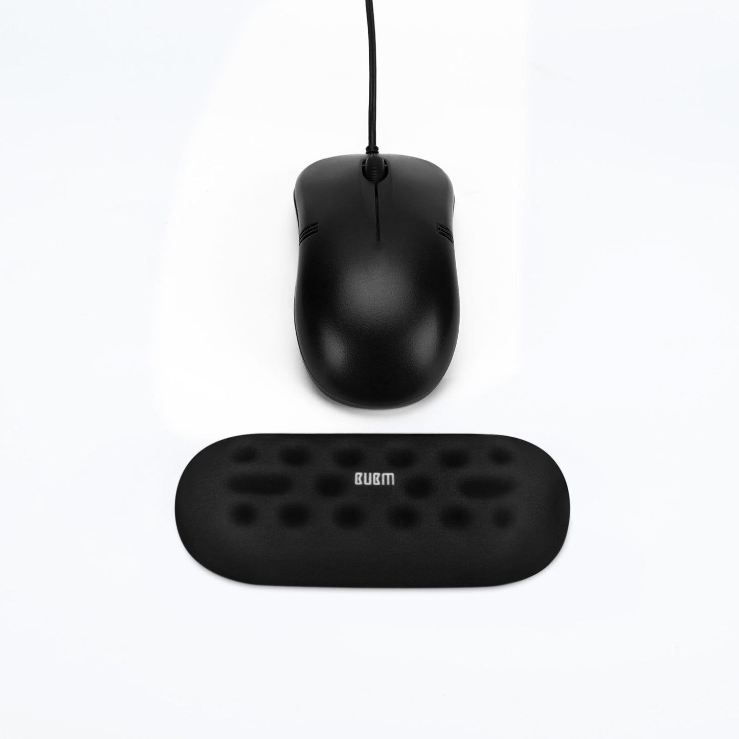 Memory Foam Keyboard Wrist Pad Mouse Cushion for Gaming Work  small black