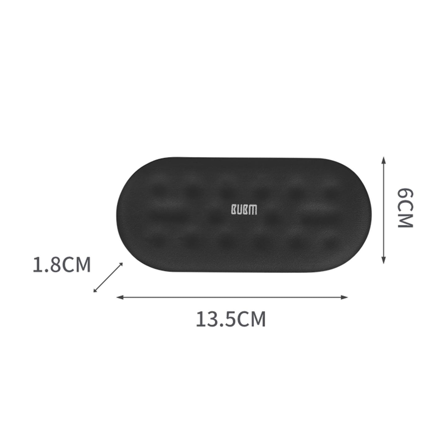 Memory Foam Keyboard Wrist Pad Mouse Cushion for Gaming Work  small black