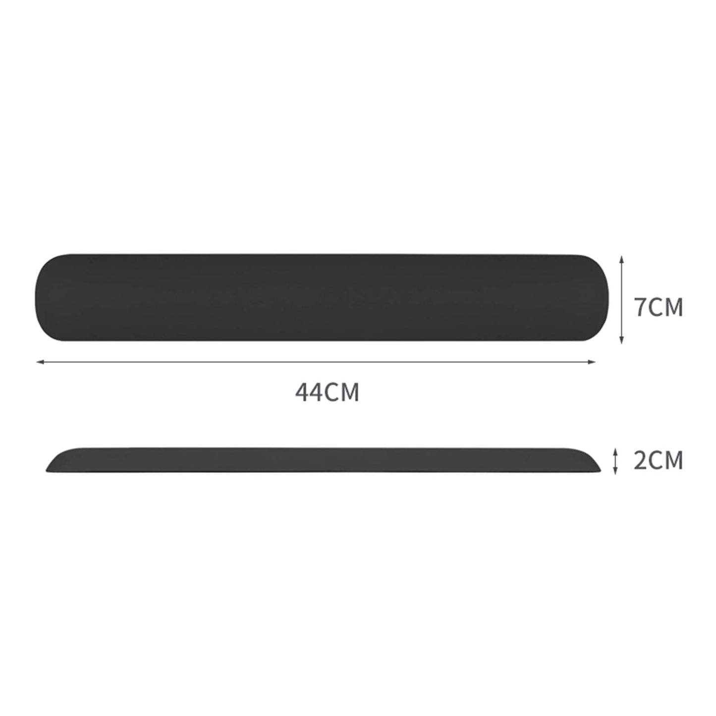 Keyboard Mouse Wrist Rest Pad Memory Foam Set  A Large Size Black