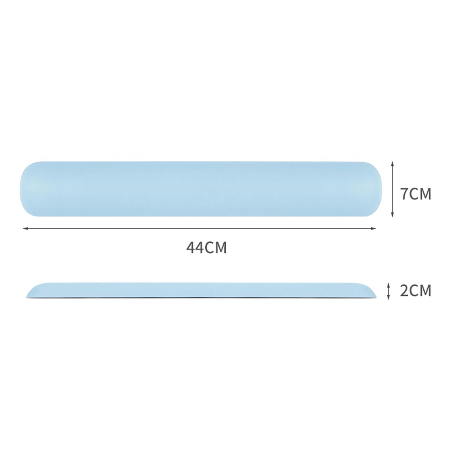Keyboard Mouse Wrist Rest Pad Memory Foam Set  A Large Size Blue