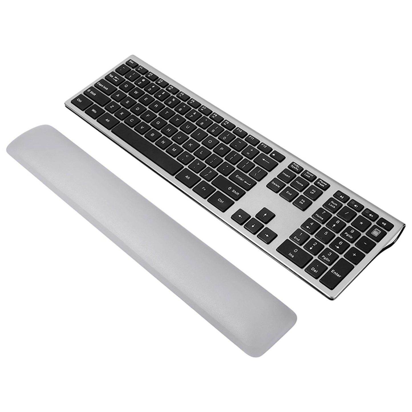Keyboard Mouse Wrist Rest Pad Memory Foam Set  B Medium Silver