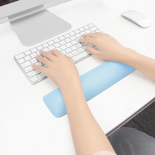 Keyboard Mouse Wrist Rest Pad Memory Foam Set  B Medium Blue