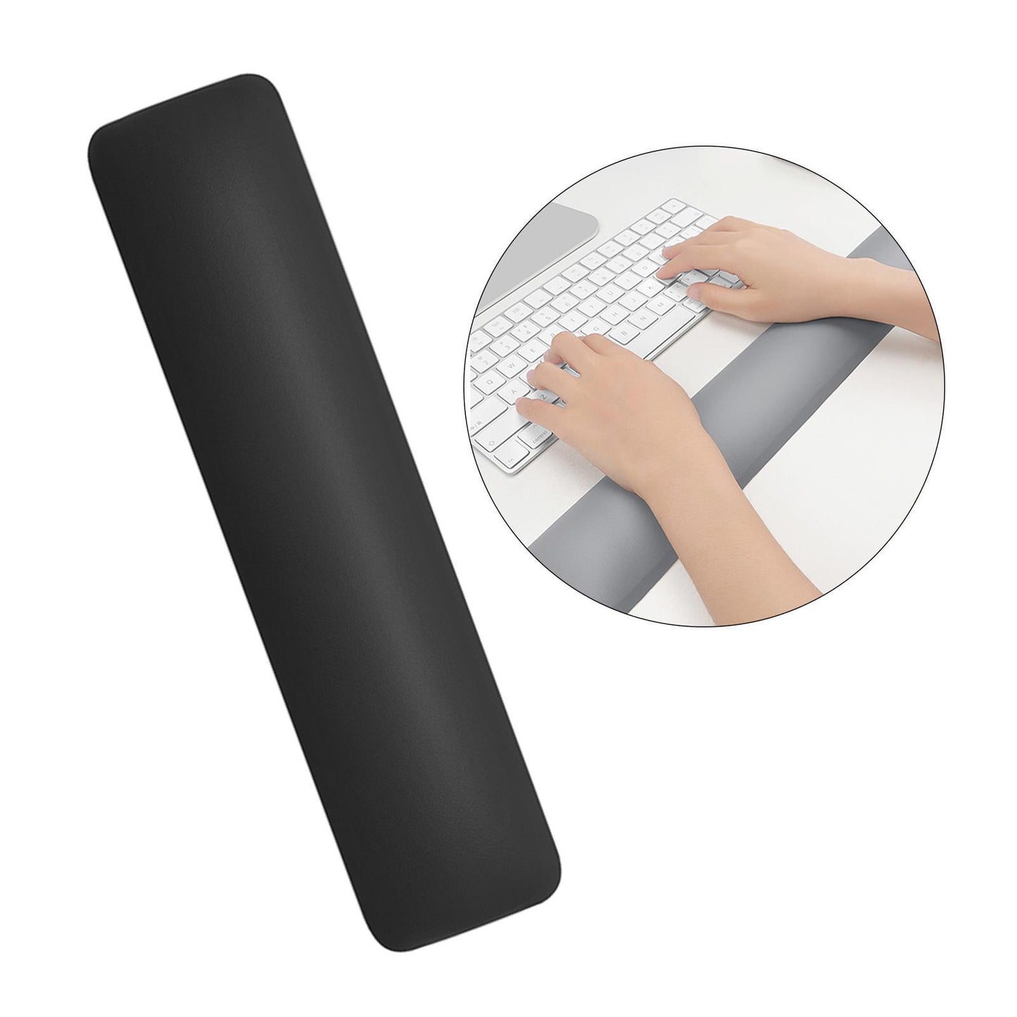 Keyboard Mouse Wrist Rest Pad Memory Foam Set  B Large Black