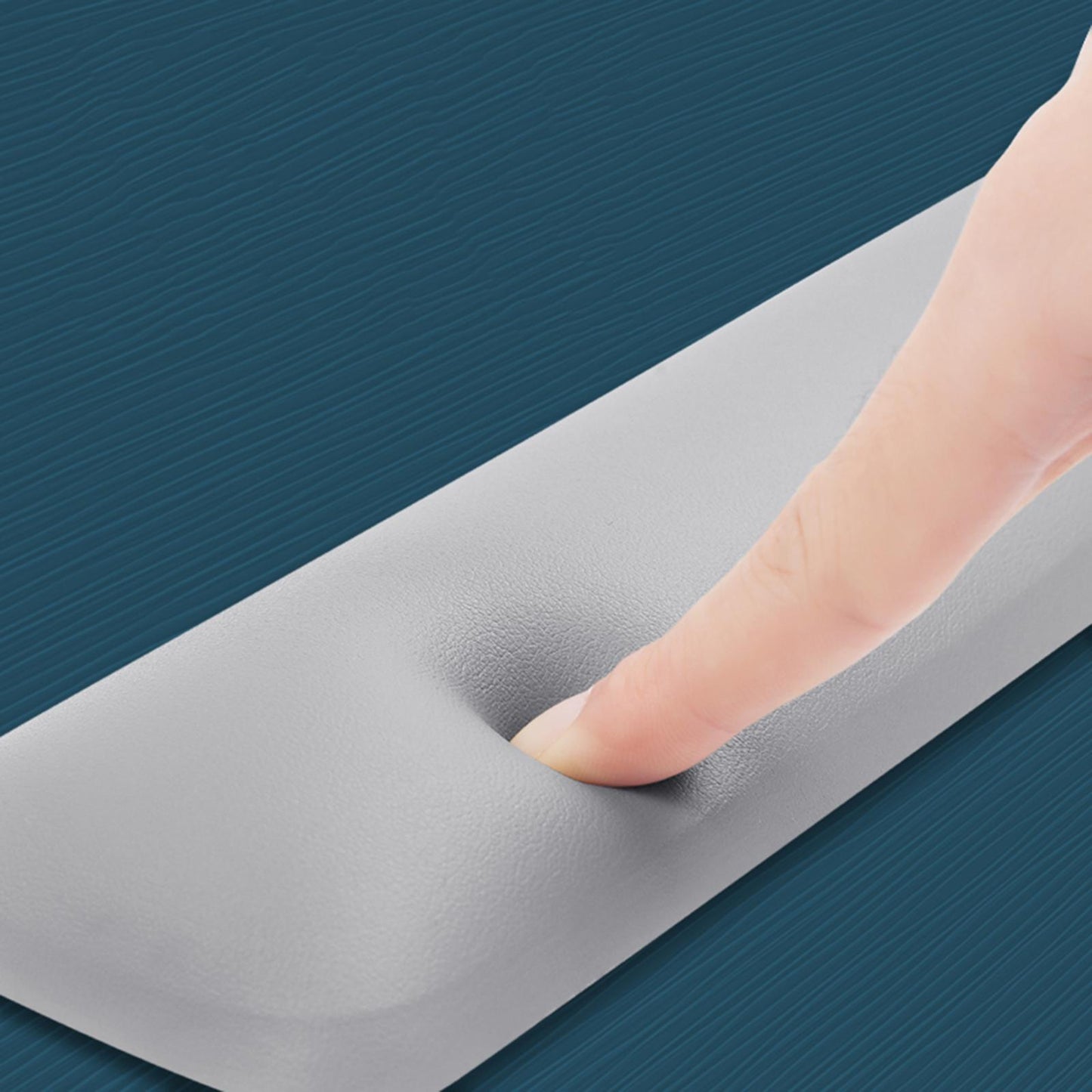 Keyboard Mouse Wrist Rest Pad Memory Foam Set  B Large Silver