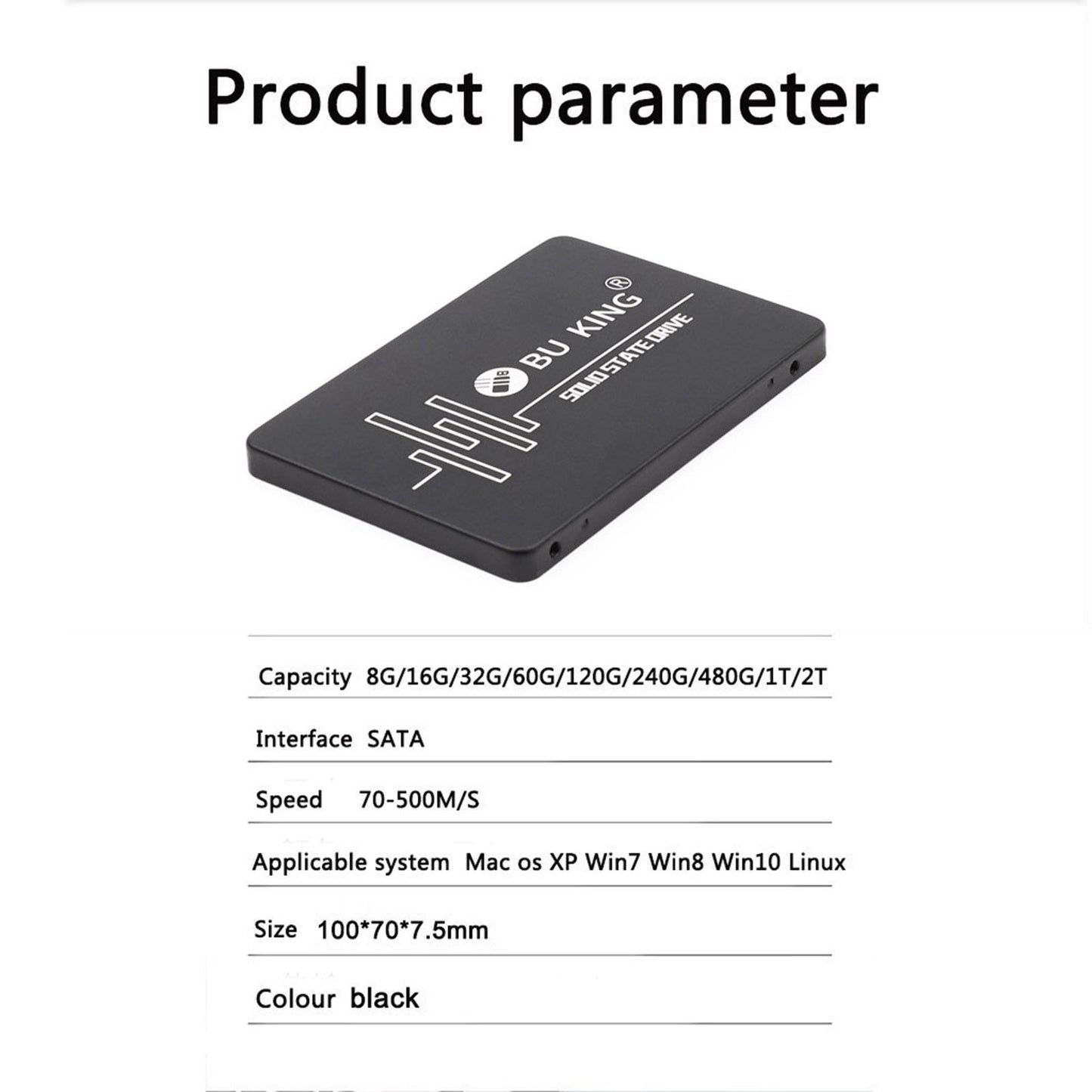2.5 SATA III Internal SSD Solid State Driver Solid-State Hard Drive 60G"