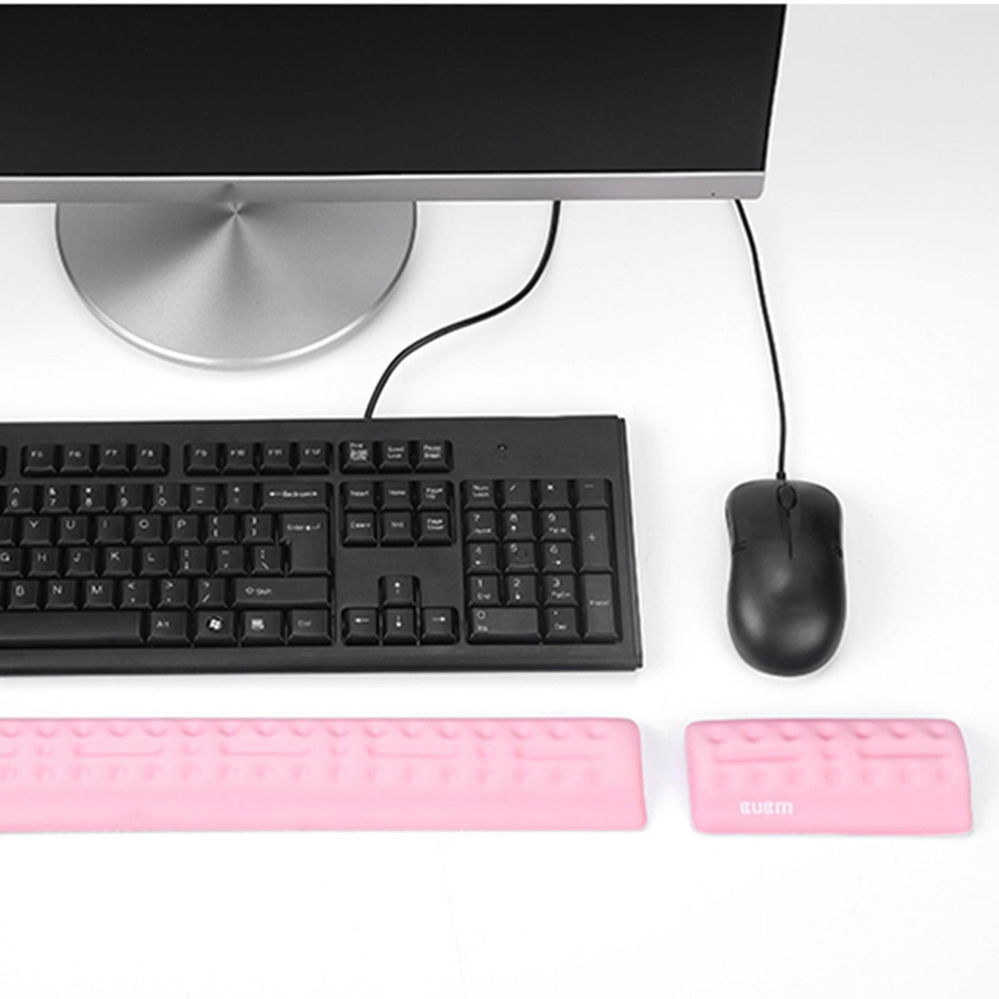 Memory Foam Keyboard Wrist Rest Hand Wrist Pad Arm Stand Pink M