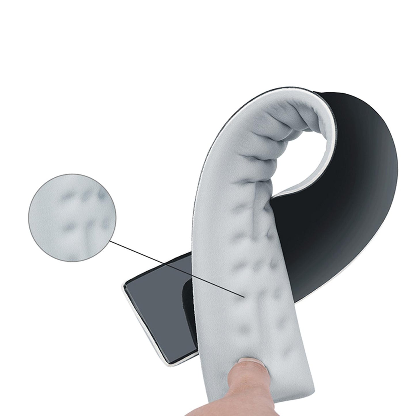 Memory Foam Keyboard Wrist Rest Hand Wrist Pad Arm Stand Grey M