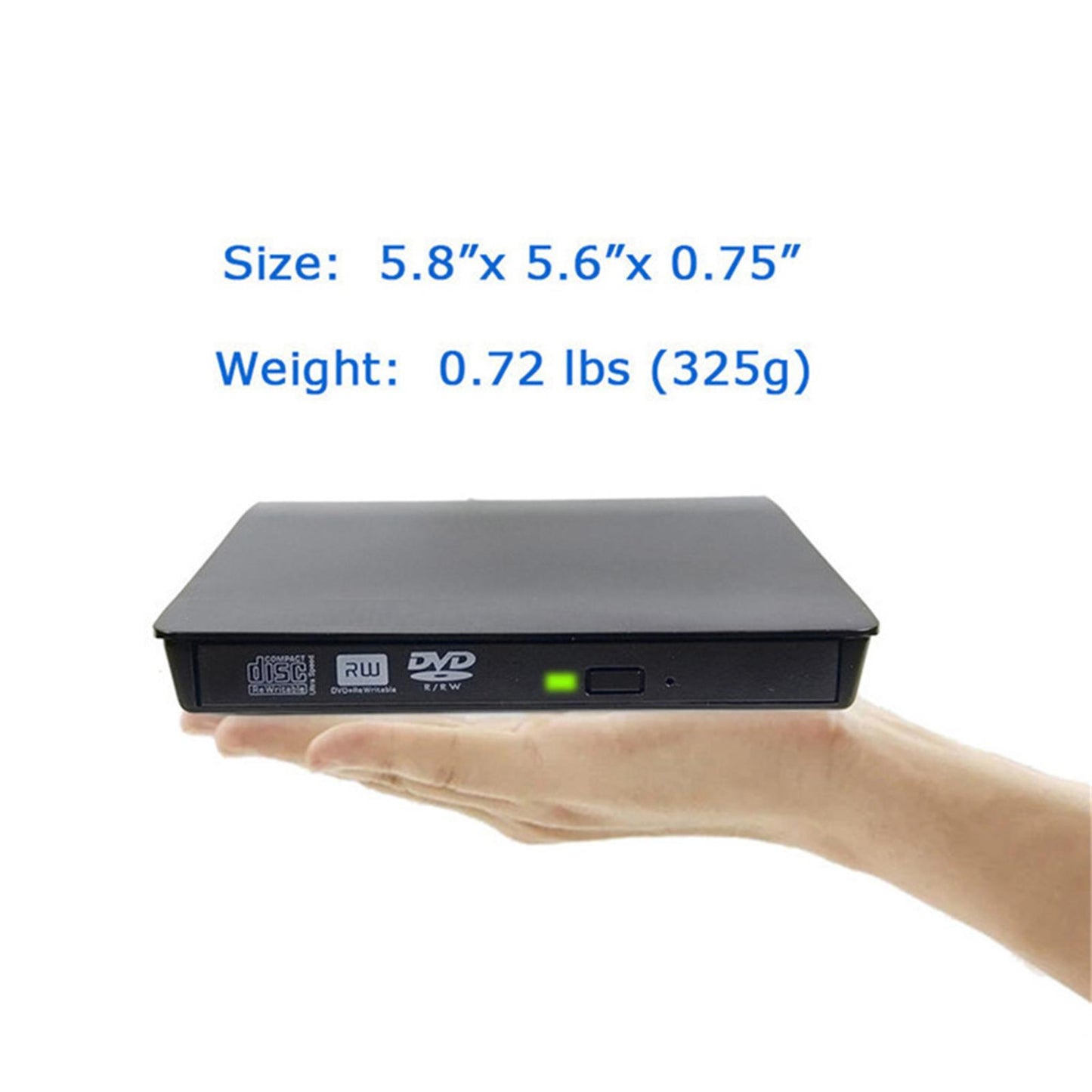 Type-C USB 3.0 External Optical Drive Portable Rewriter Writer Burner Player