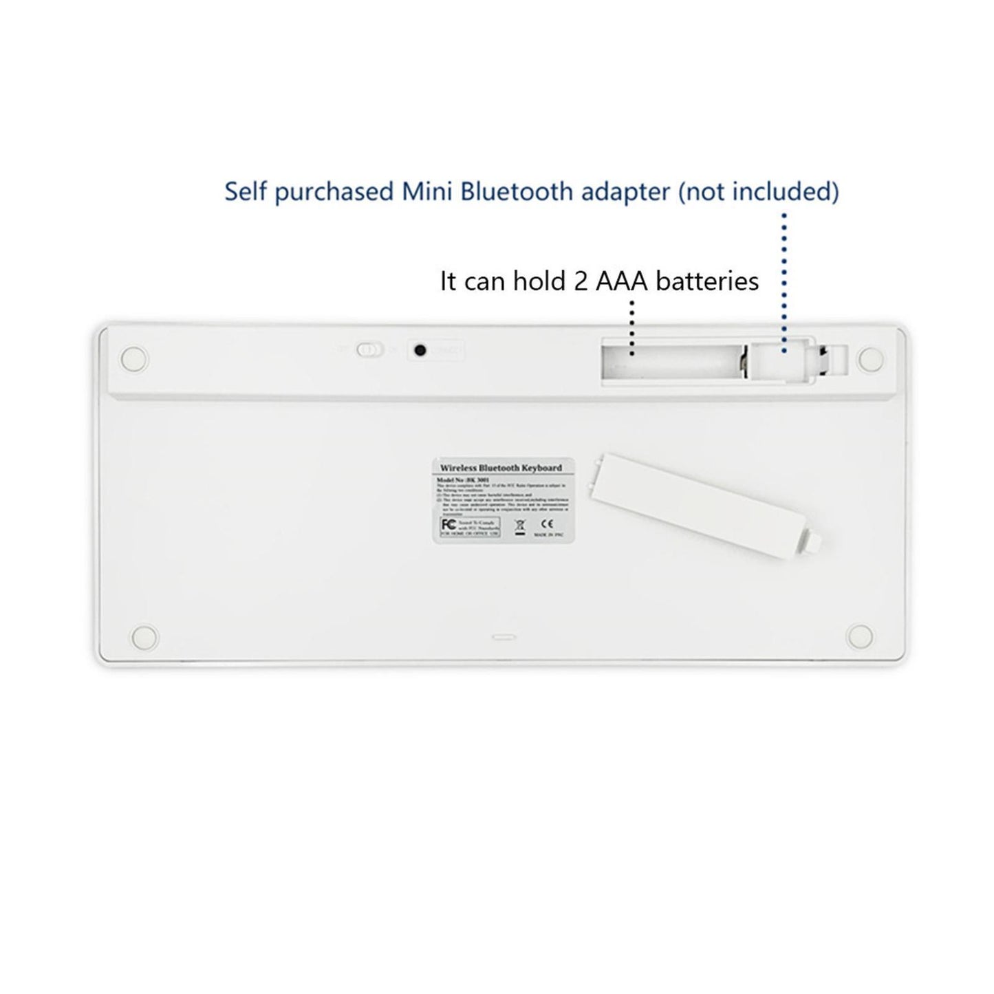 UltraThin 78 Key Wireless Bluetooth Keyboard Cangjie for IOS/Android/Windows