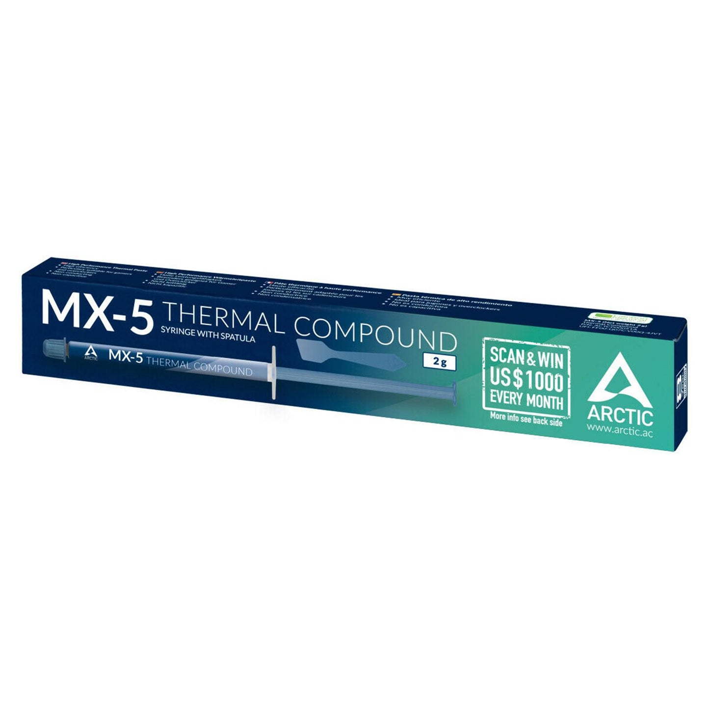 MX-5 Thermal Compound Paste Carbon Based Heatsink Paste High Durability  2g