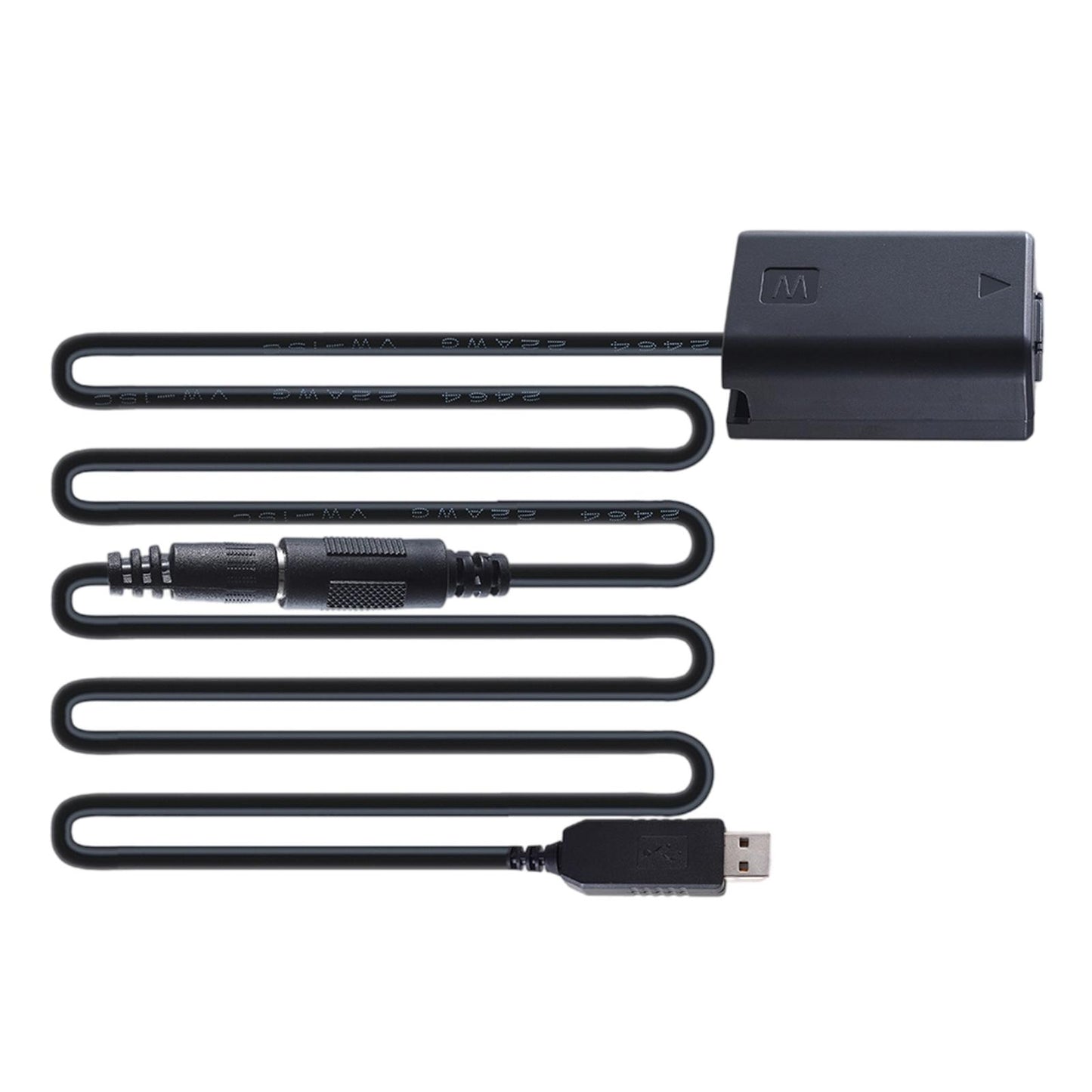 USB DC Coupler Dummy Battery for Sony A7R A7RII A6500 A6300 A5100 NEX5 NEX7