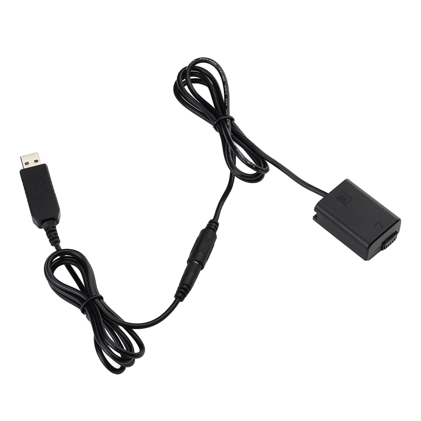 USB DC Coupler Dummy Battery for Sony A7R A7RII A6500 A6300 A5100 NEX5 NEX7