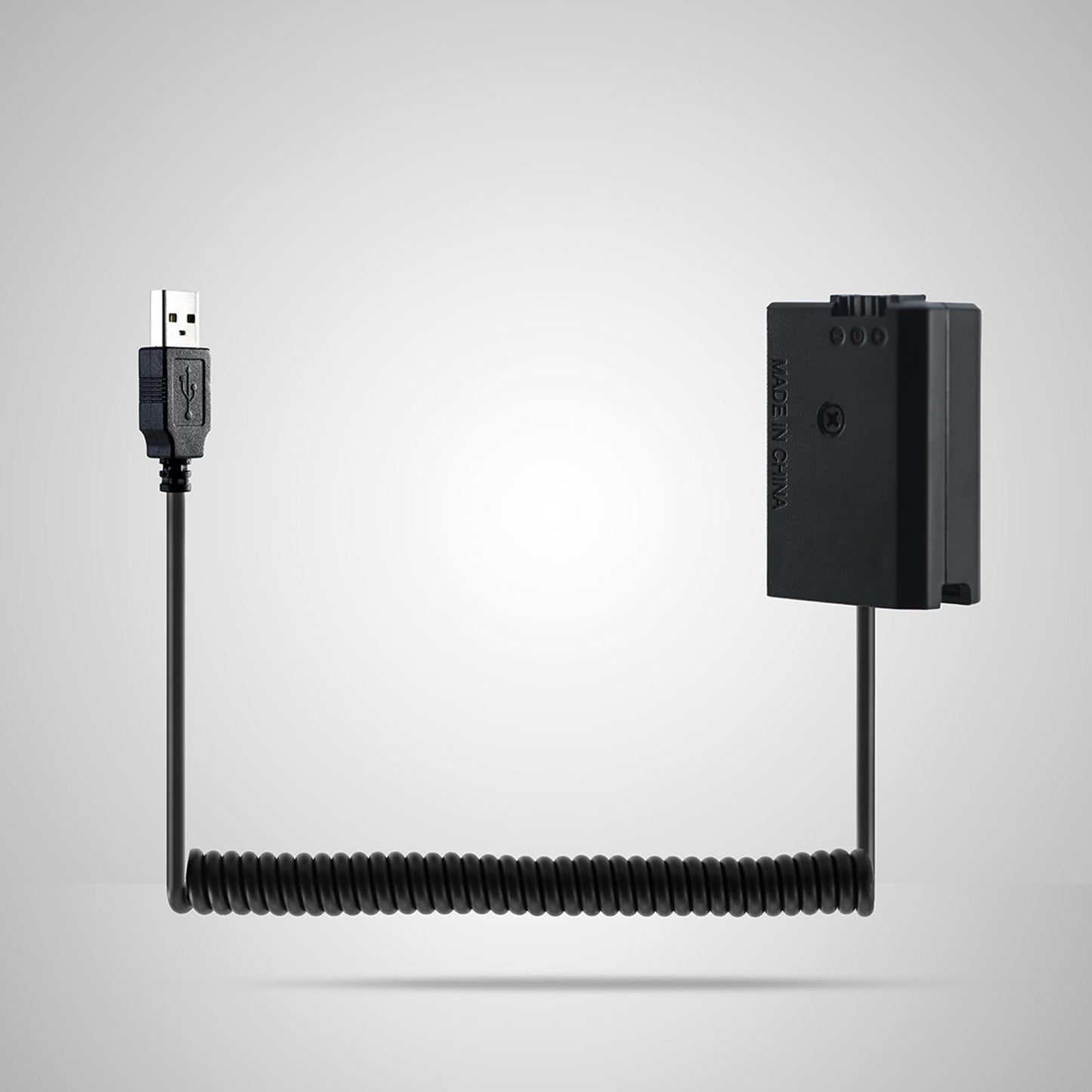 USB Cable To Np-FW50 Dummy Battery for Sony Battery Bank Black Accessories
