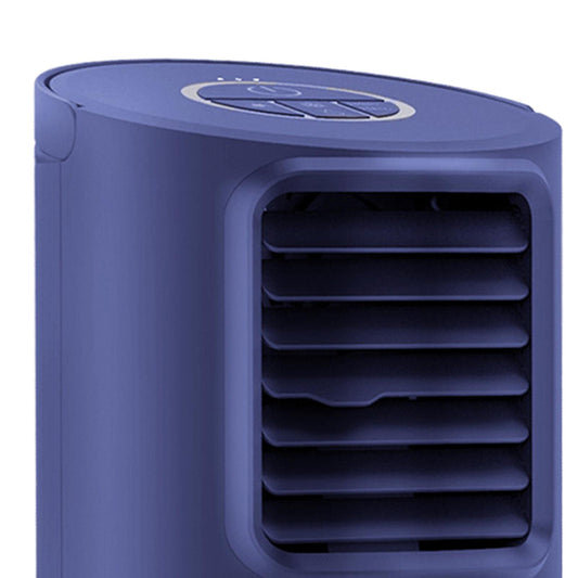Mini Air Conditioner Fan Bedroom Air Cooler with Timer EU Plug Purple