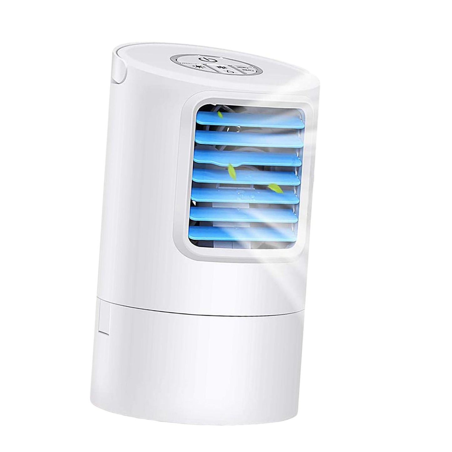 Mini Air Conditioner Fan Bedroom Air Cooler with Timer EU Plug White Blue