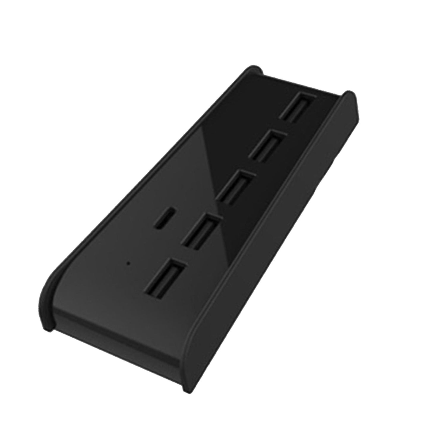 5 Port USB Hub for Game Console USB 2.0 Expansion Hub Splitter Adapter Parts Black