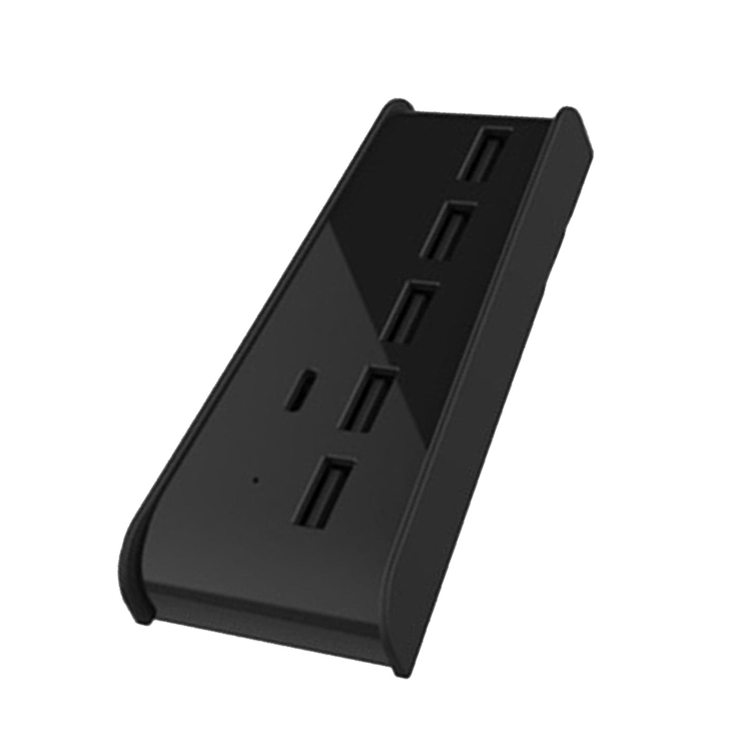 5 Port USB Hub for Game Console USB 2.0 Expansion Hub Splitter Adapter Parts Black