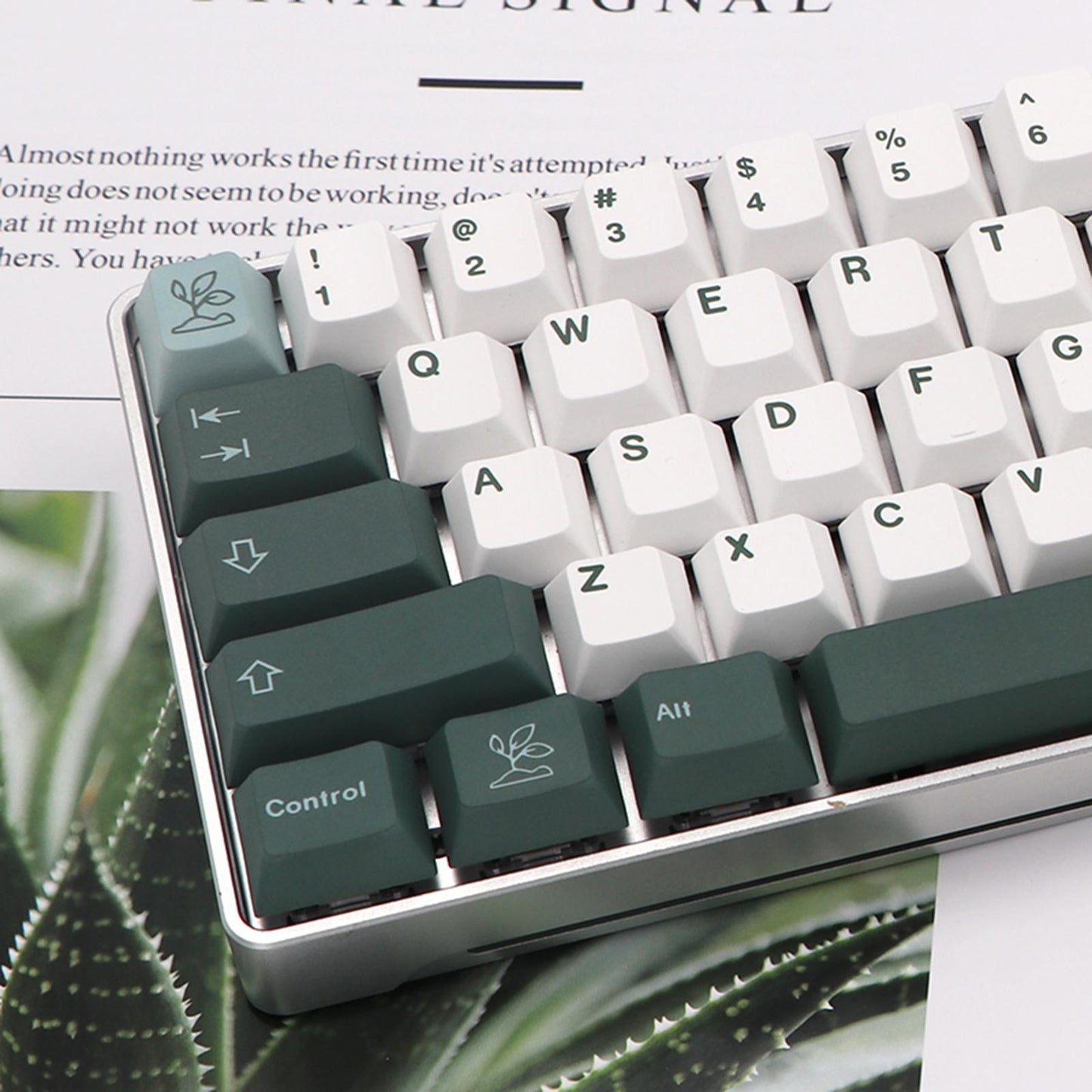 135-Key PBT Garden Theme Keycaps for Cherry 61 64 68 72 98 keys  English