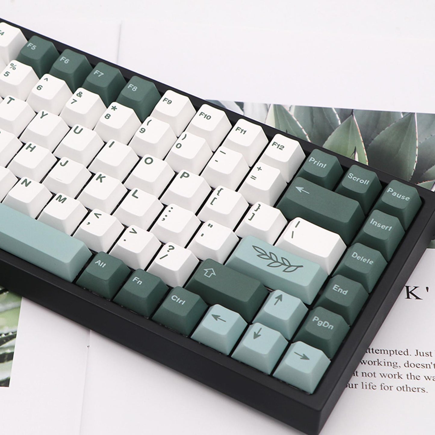 135-Key PBT Garden Theme Keycaps for Cherry 61 64 68 72 98 keys  English