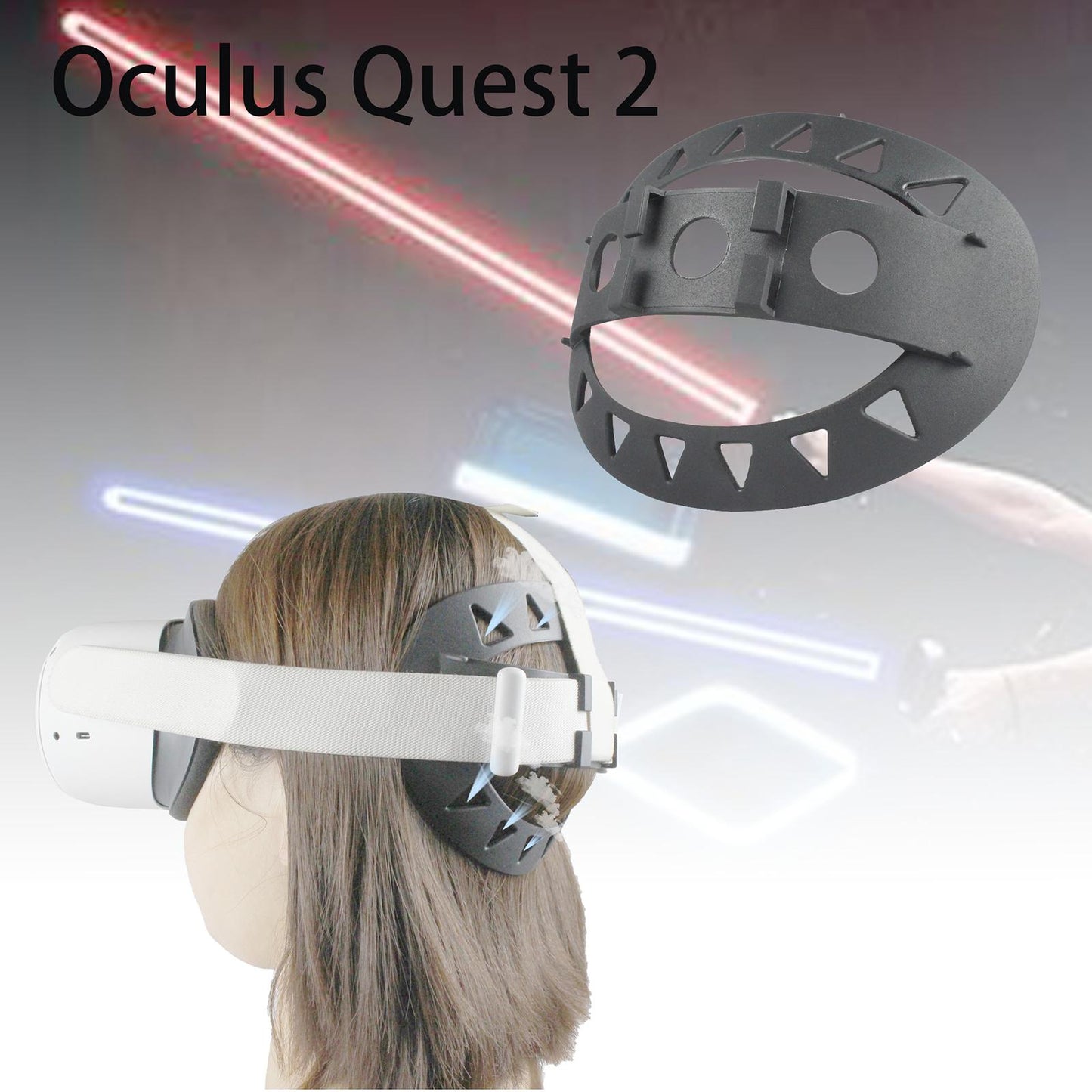 Head Padding Cushion Pad for Oculus Quest 2 VR Acessories Easy Install