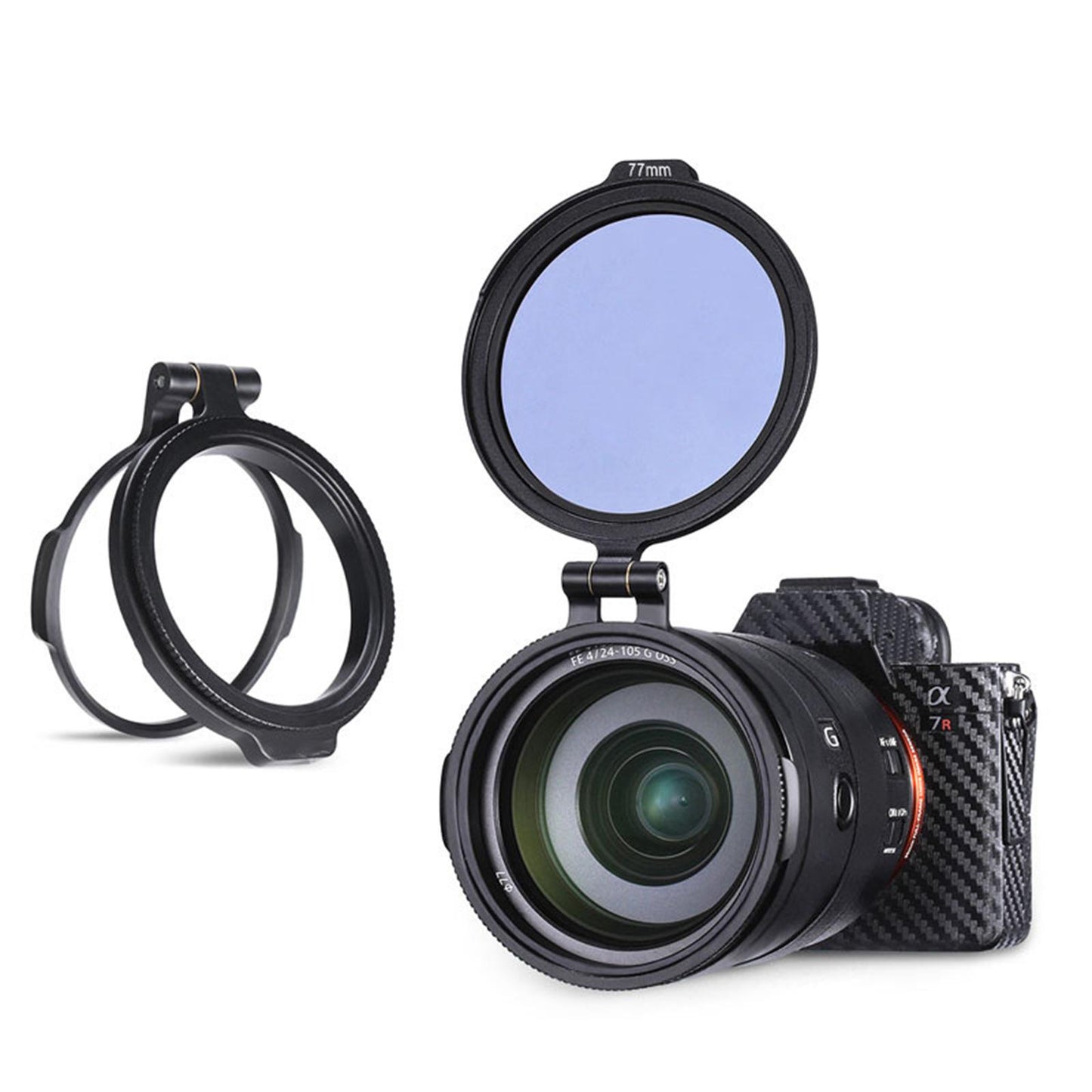ND Filter Adapter Mount Clip Stand for DSLR Camera Lens Easy Use 77mm
