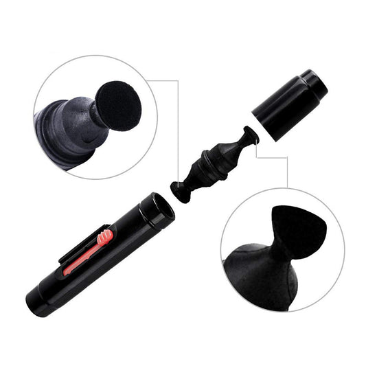 3 in 1 Camera Cleaning Kit Dust Pen/Blower/Cloth for LCD DSLR VCR Eyeglass