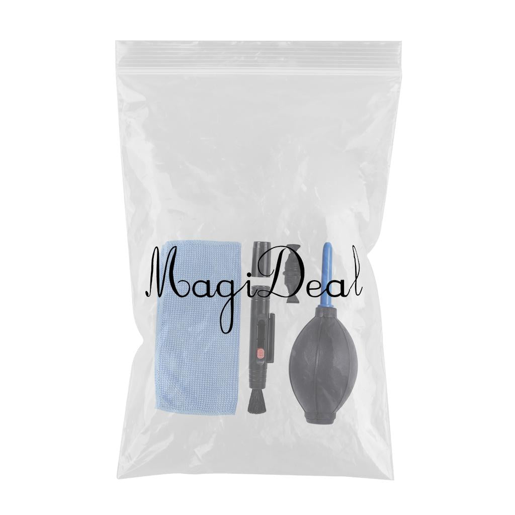 3 in 1 Camera Cleaning Kit Dust Pen/Blower/Cloth for LCD DSLR VCR Eyeglass