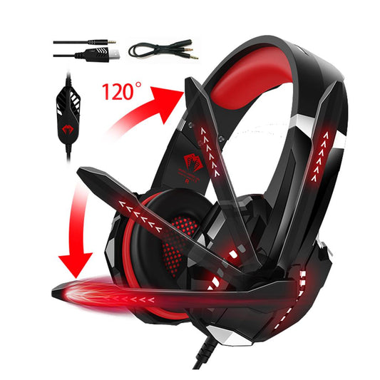 G9000 Pro Noise Cancelling Surround Sound Gaming Headset wMic For PS4 Red