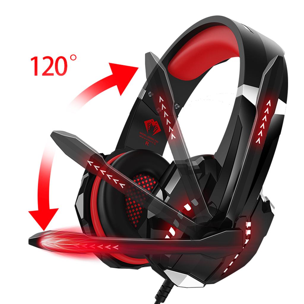 G9000 Pro Noise Cancelling Surround Sound Gaming Headset wMic For PS4 Red