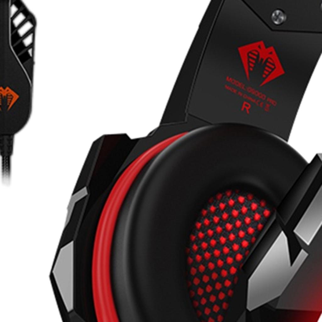 G9000 Pro Noise Cancelling Surround Sound Gaming Headset wMic For PS4 Red