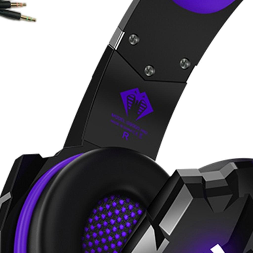 G9000 Pro Noise Cancelling Surround Sound Gaming Headset wMic For PS4 Purple