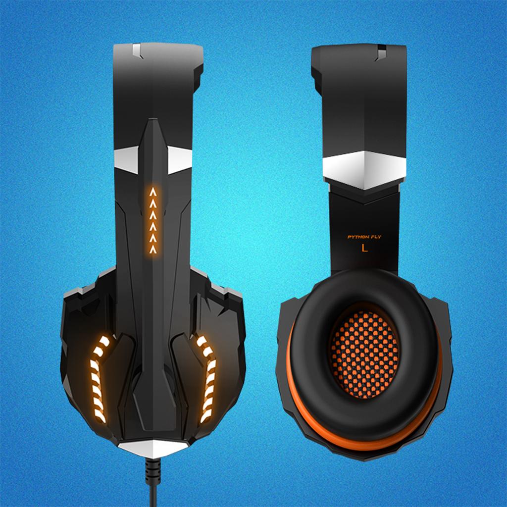 G9000 Pro Noise Cancelling Surround Sound Gaming Headset wMic For PS4 Orange