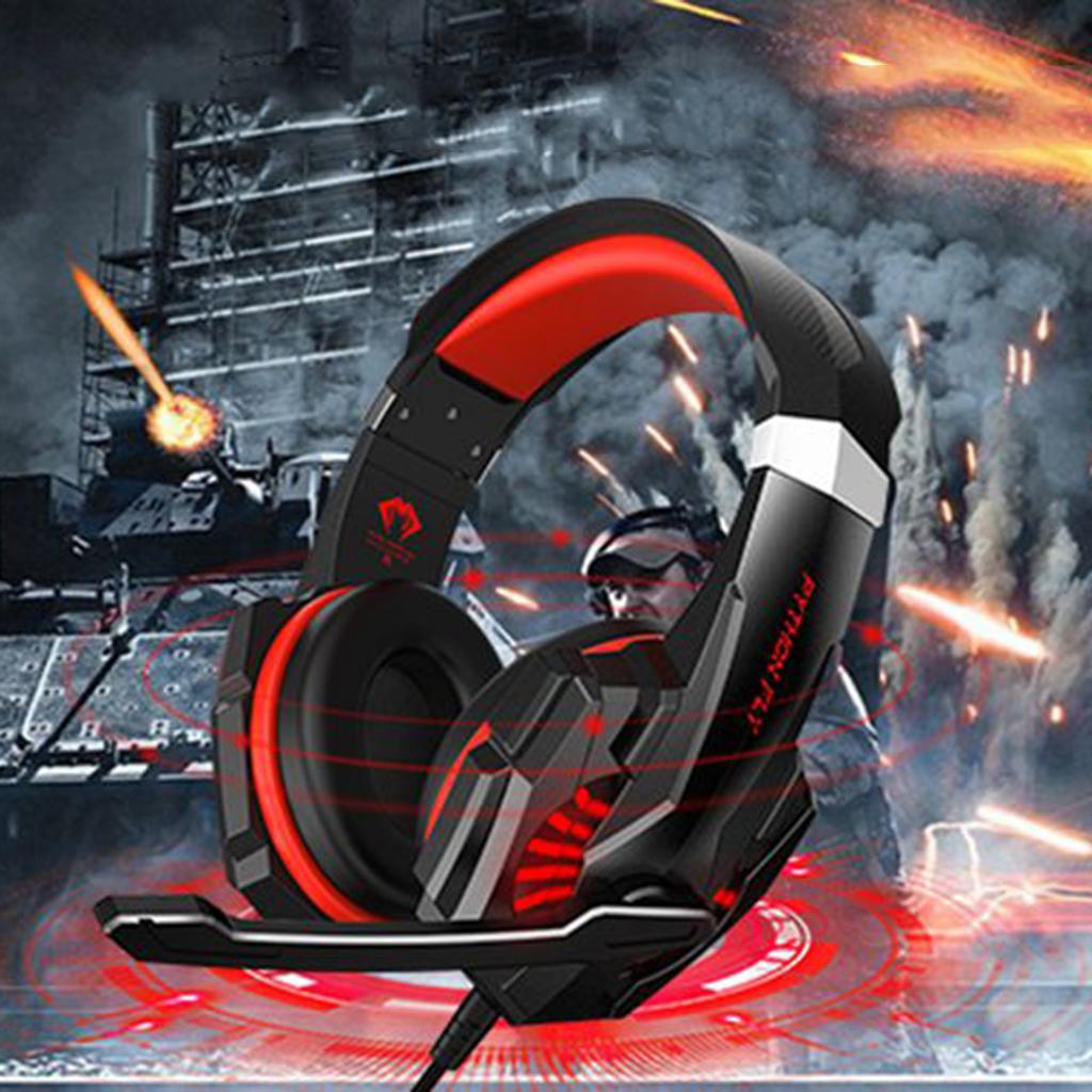G9000mini Stereo Gaming Headset Over Ear Noise Cancelling Mic for PS4 Red
