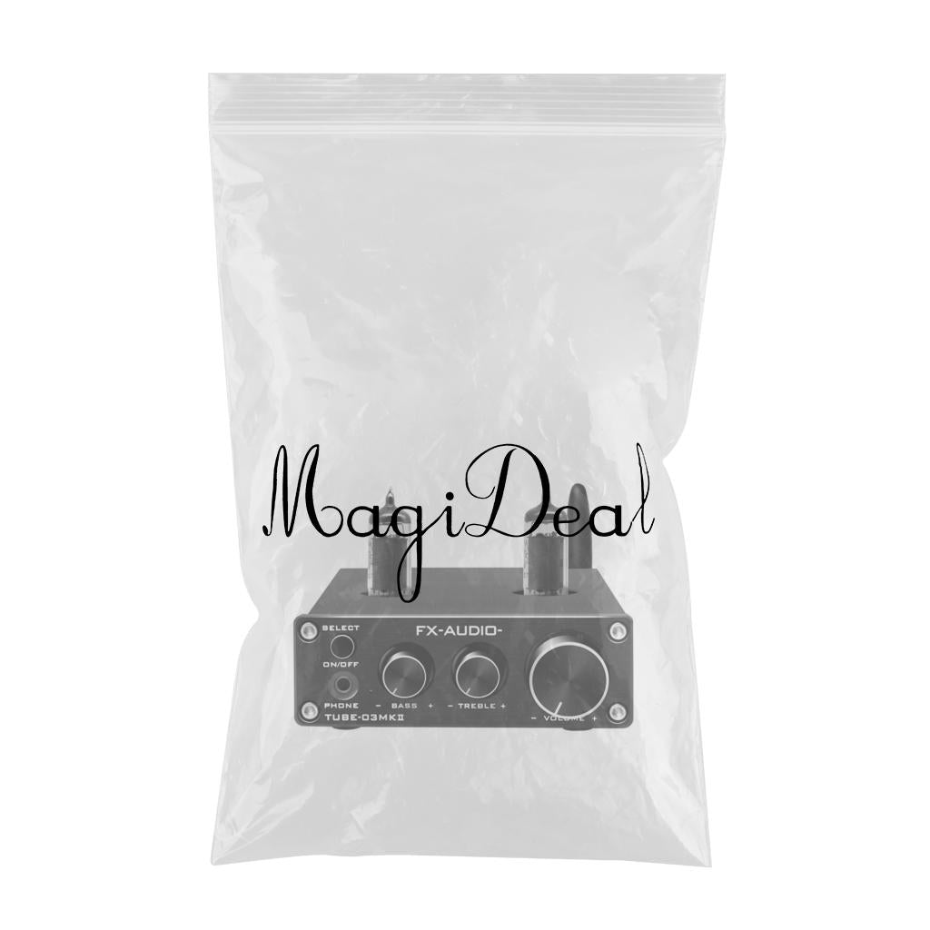 Bluetooth Tube Headphone Amplifier Treble & Bass Tone Control Black