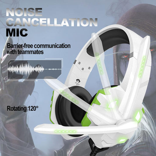 G9000MAX Gaming Headset Over Ear Earphone w/Mic Volume Control for PS4 White